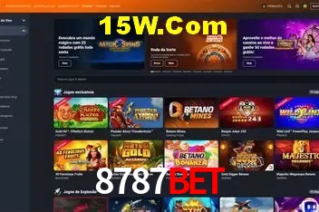 Interface moderna da plataforma 8787Bet